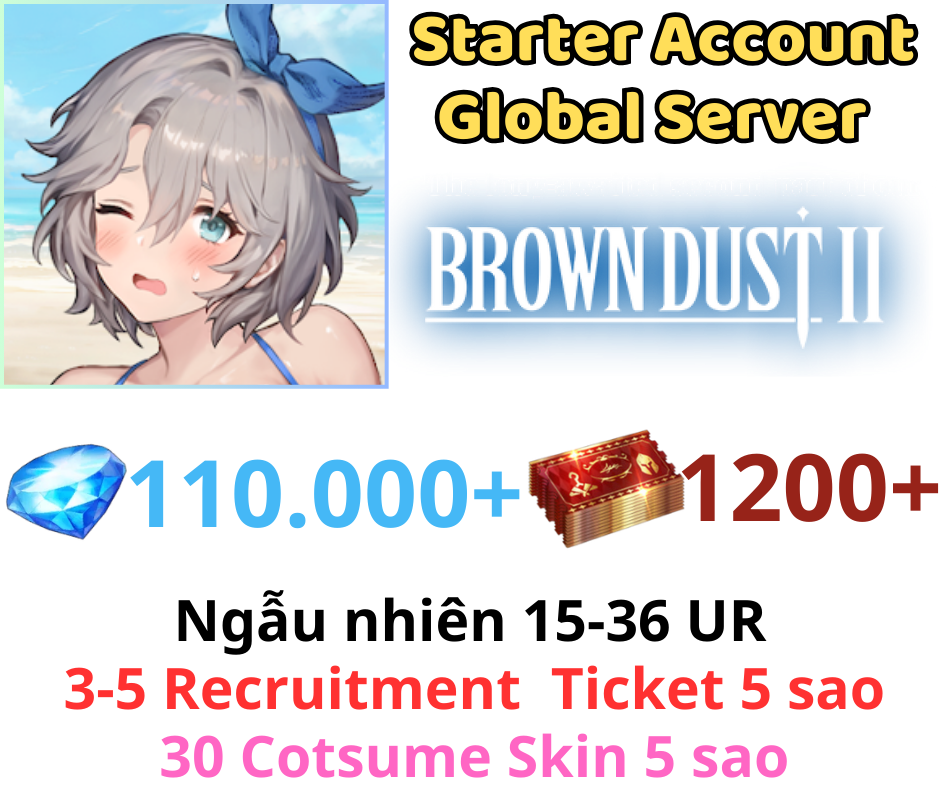 Brown Dust 2 110K+ Gem